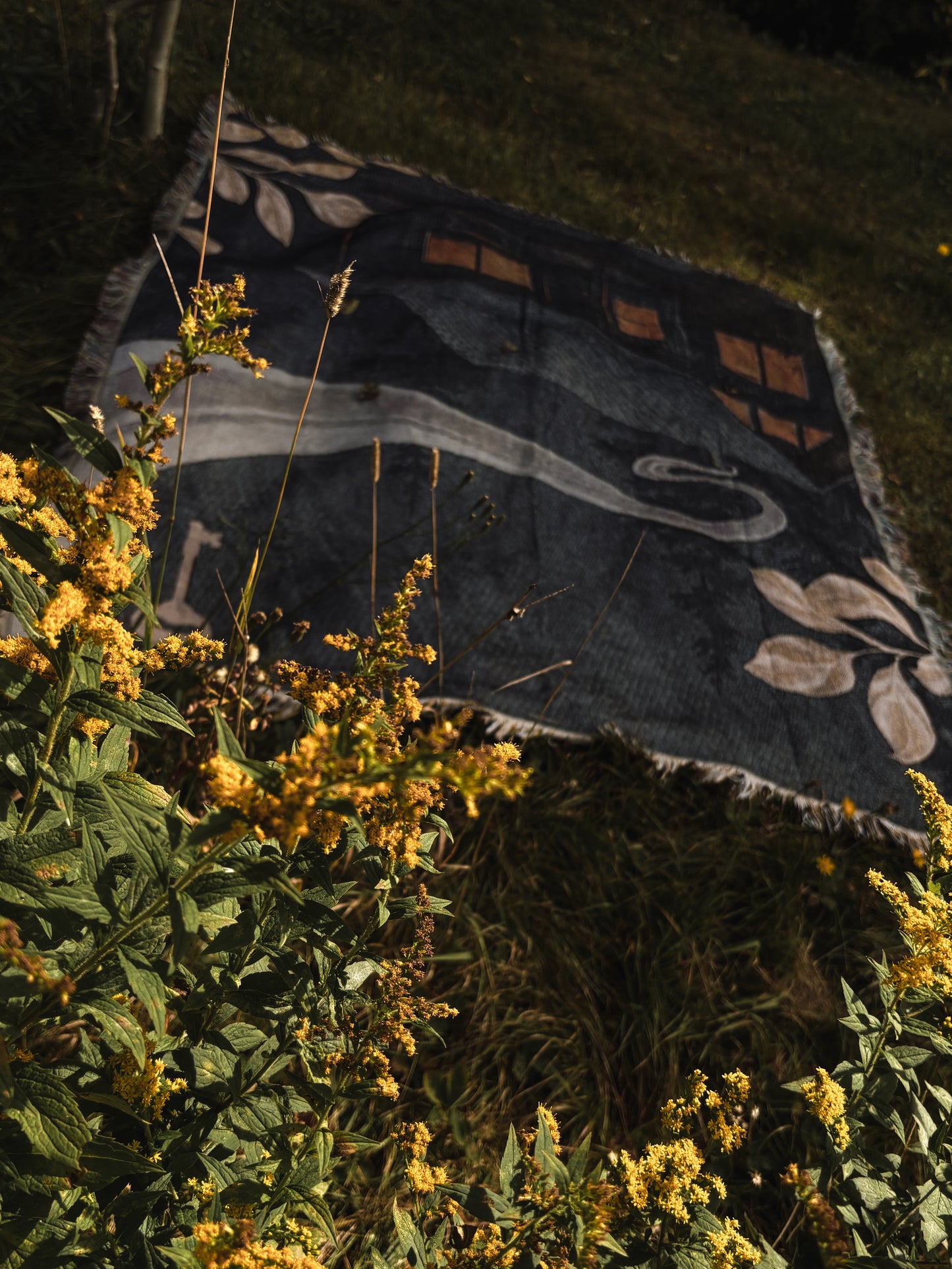 The Cabin tapestry blanket