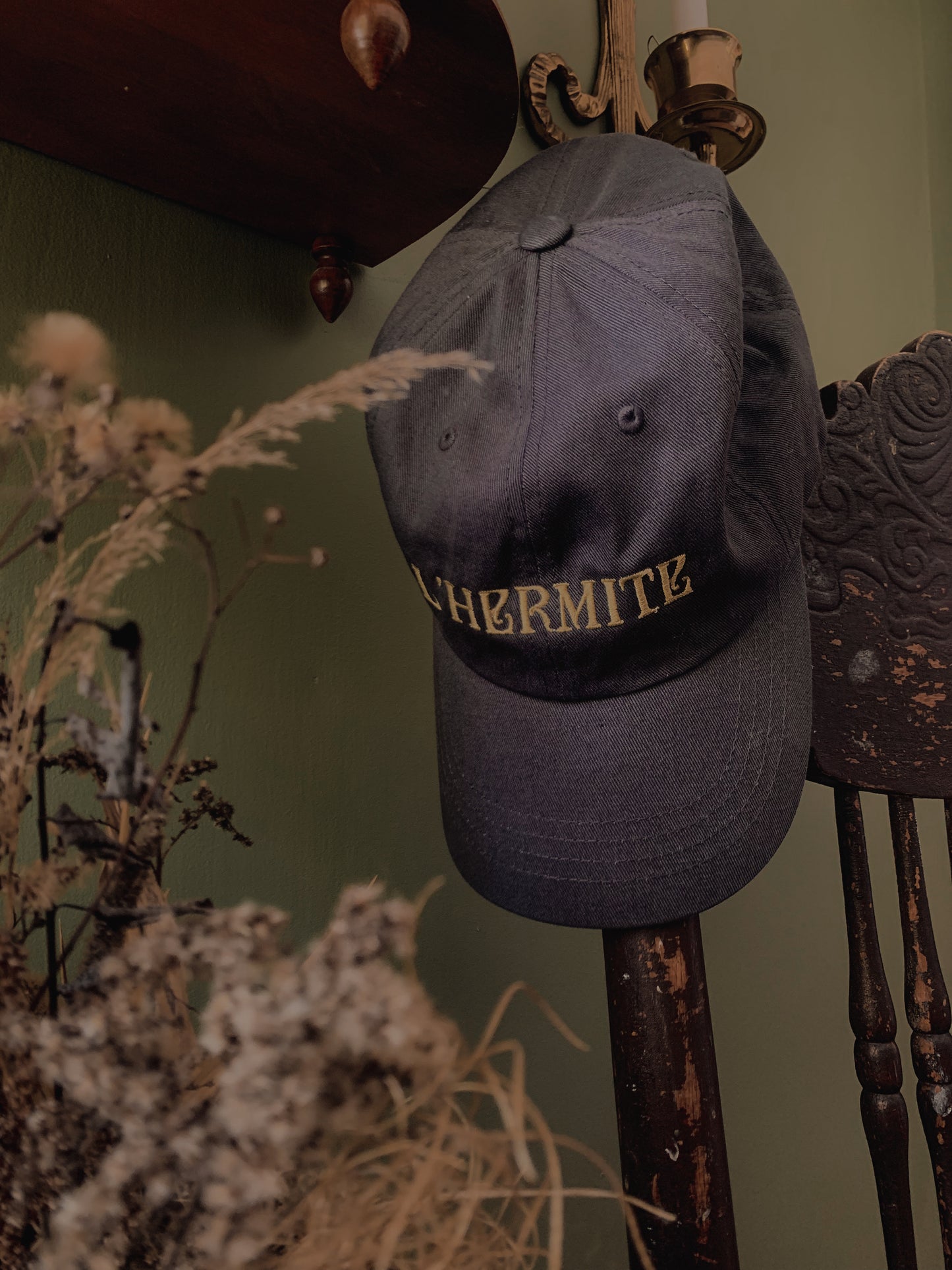 Tarot inspired L’hermite embroidered dad hat