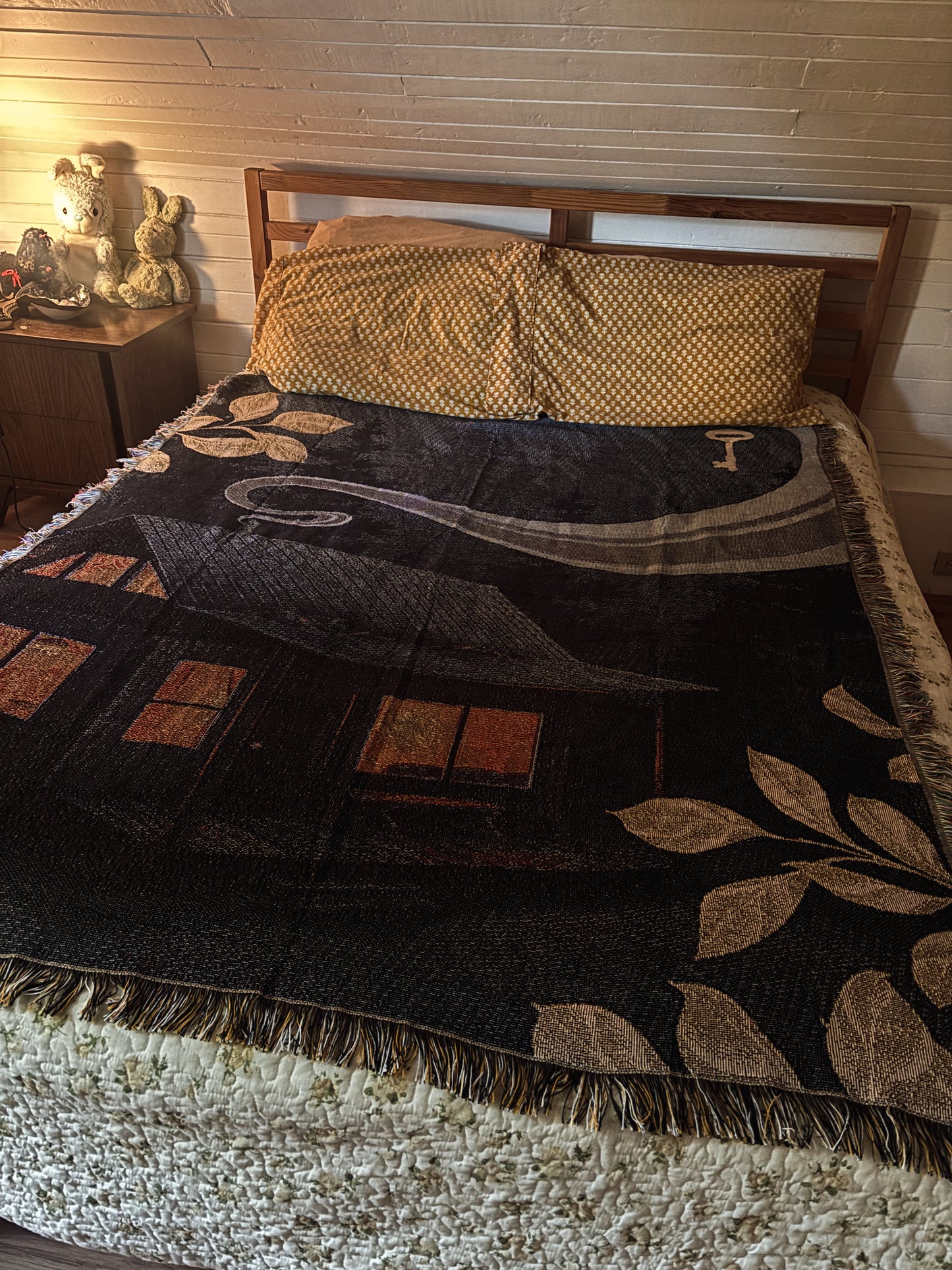The Cabin tapestry blanket