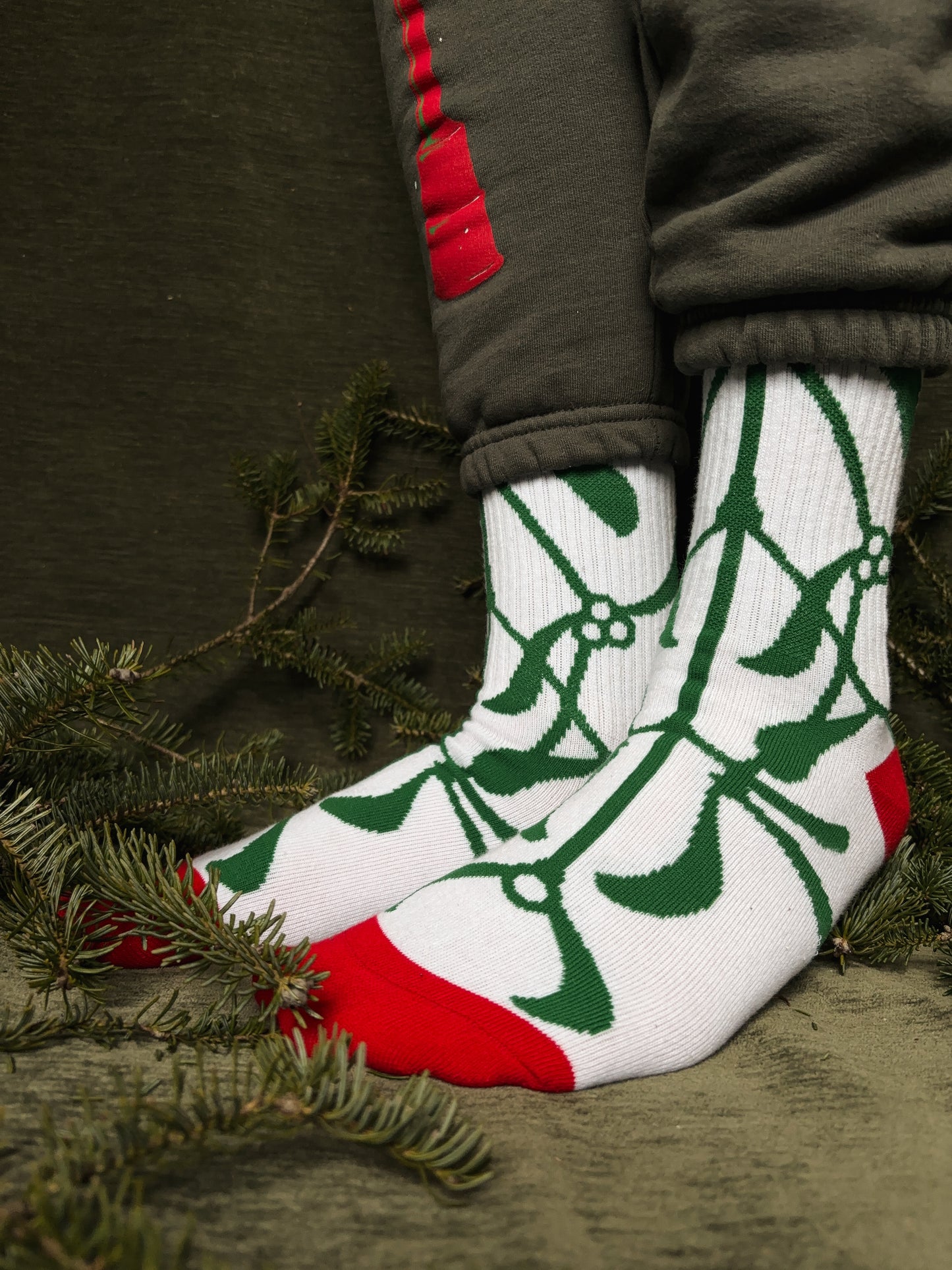 Mistletoe socks