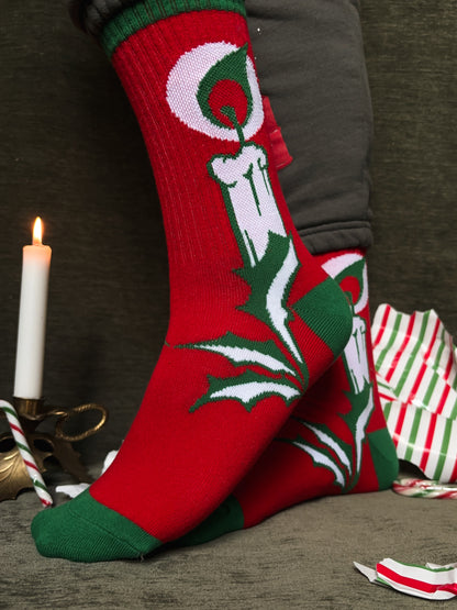 Holly Candles socks