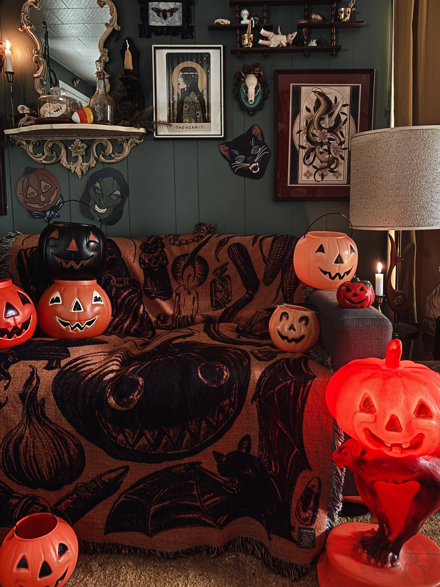 Couverture tapisserie de la nuit d'Halloween