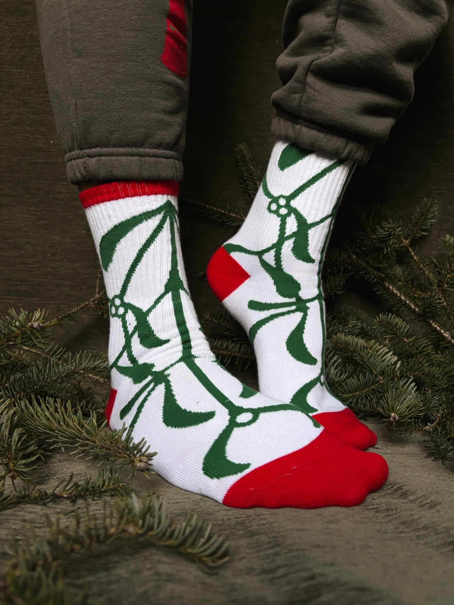 Mistletoe socks