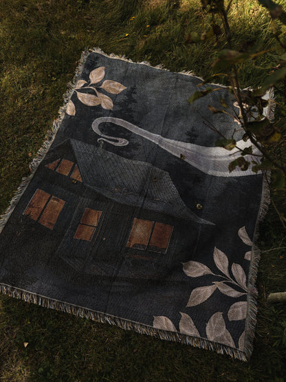 The Cabin tapestry blanket