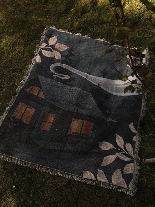 The Cabin tapestry blanket