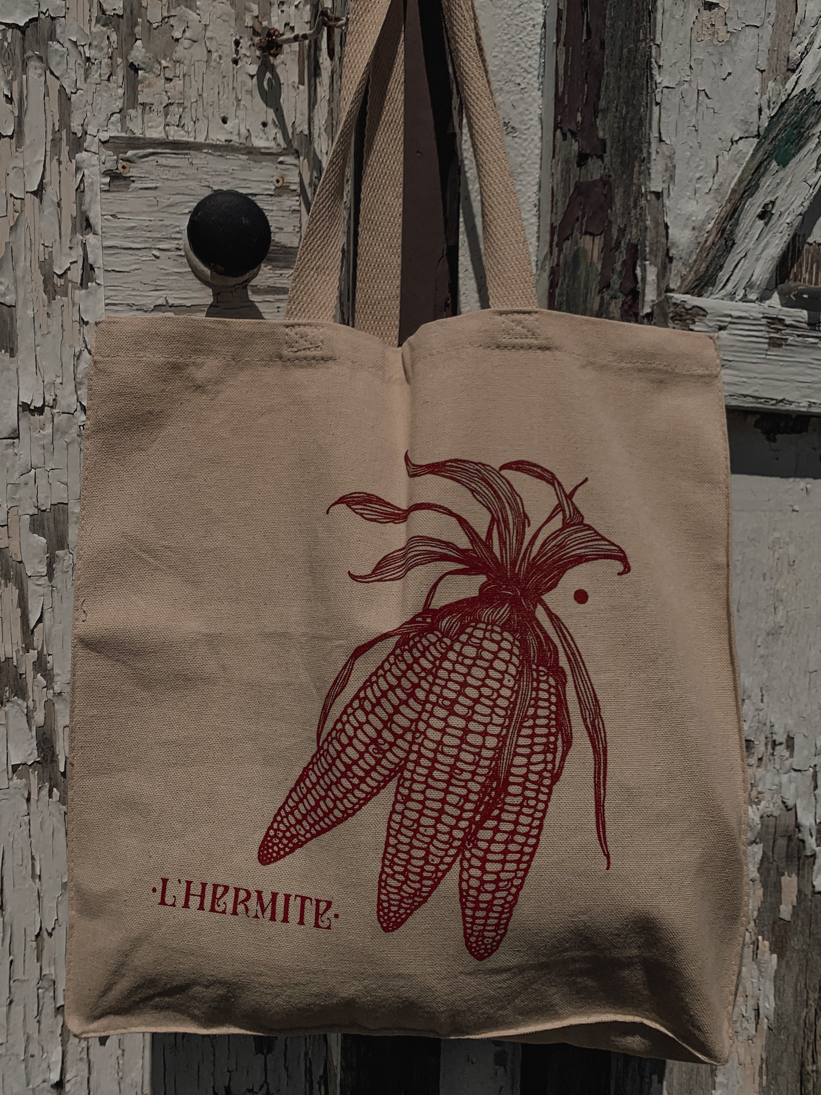 Corn tote bag