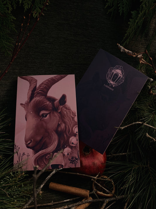 Yule Goat Holiday card