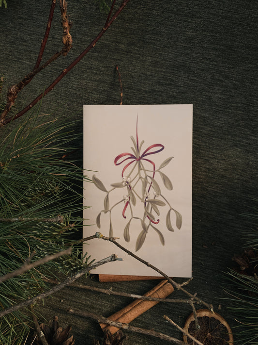 Mistletoe Holiday card