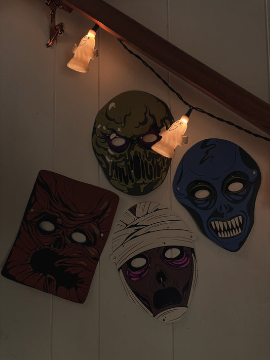 Cardboard masks serie #4