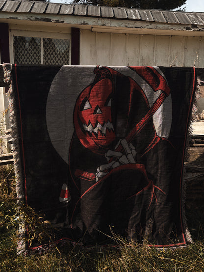 Jack-O-Reaper Tapestry blanket