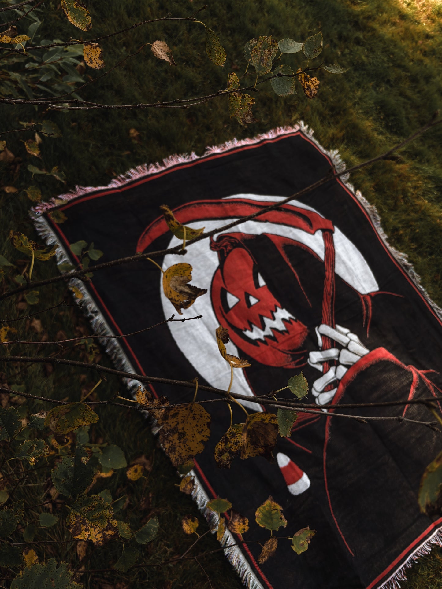 Jack-O-Reaper Tapestry blanket