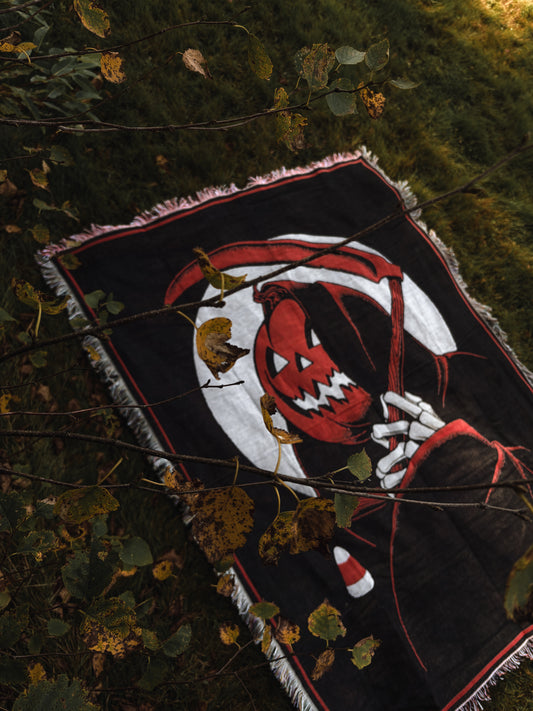 Jack-O-Reaper Tapestry blanket